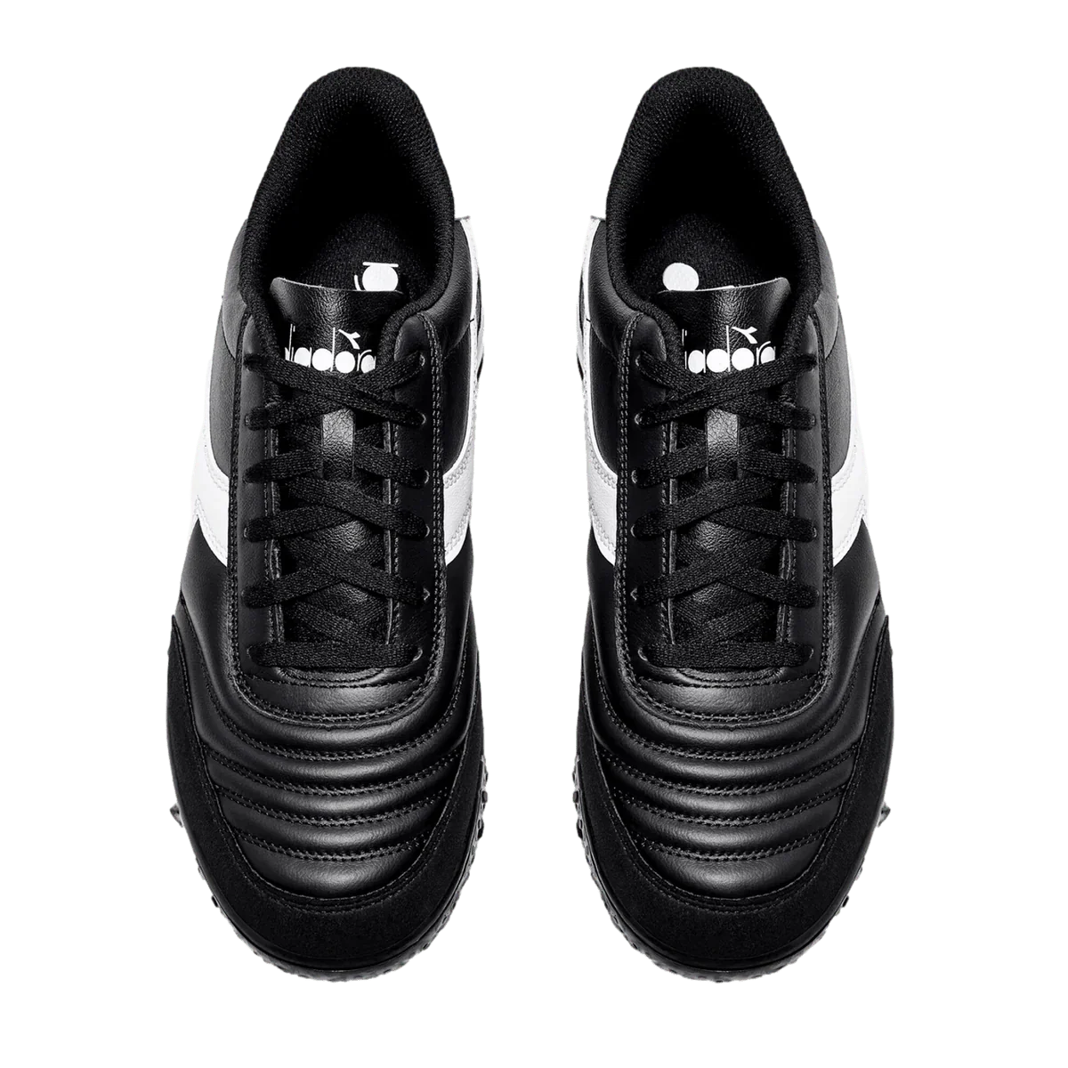 Diadora Calcetto GR LT TF Turf Football Boots Black White