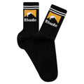 Striped Moonlight Sock Black White Yellow