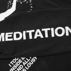 Meditation L S Tee Black