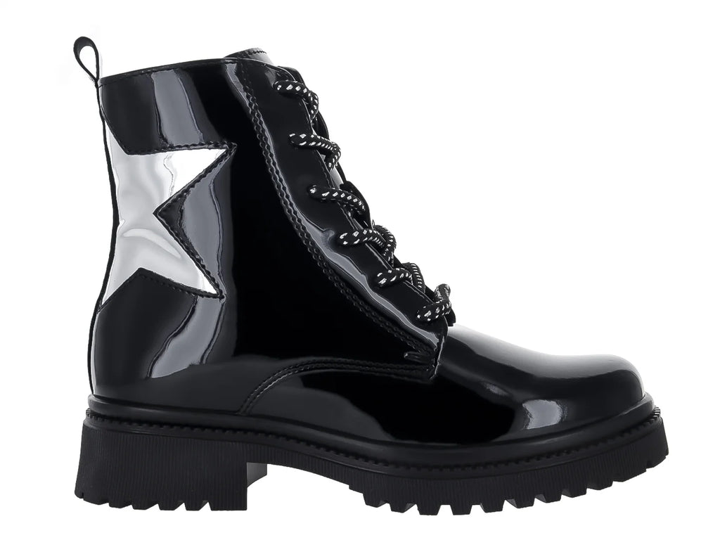 Botines YUYIN de Charol Negro para Niña