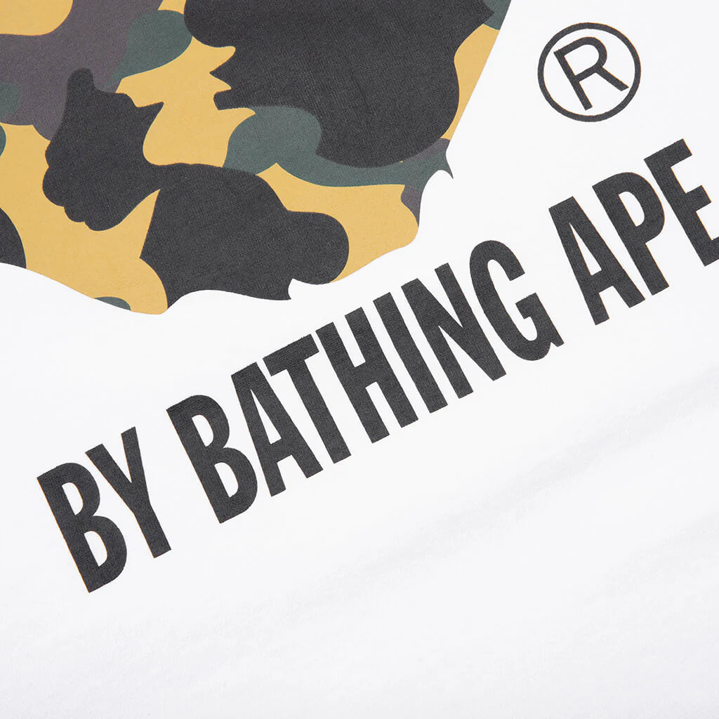 1st Camo by Bathing Ape Tee White Yellow