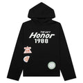 Patchwork Party Hoodie Black