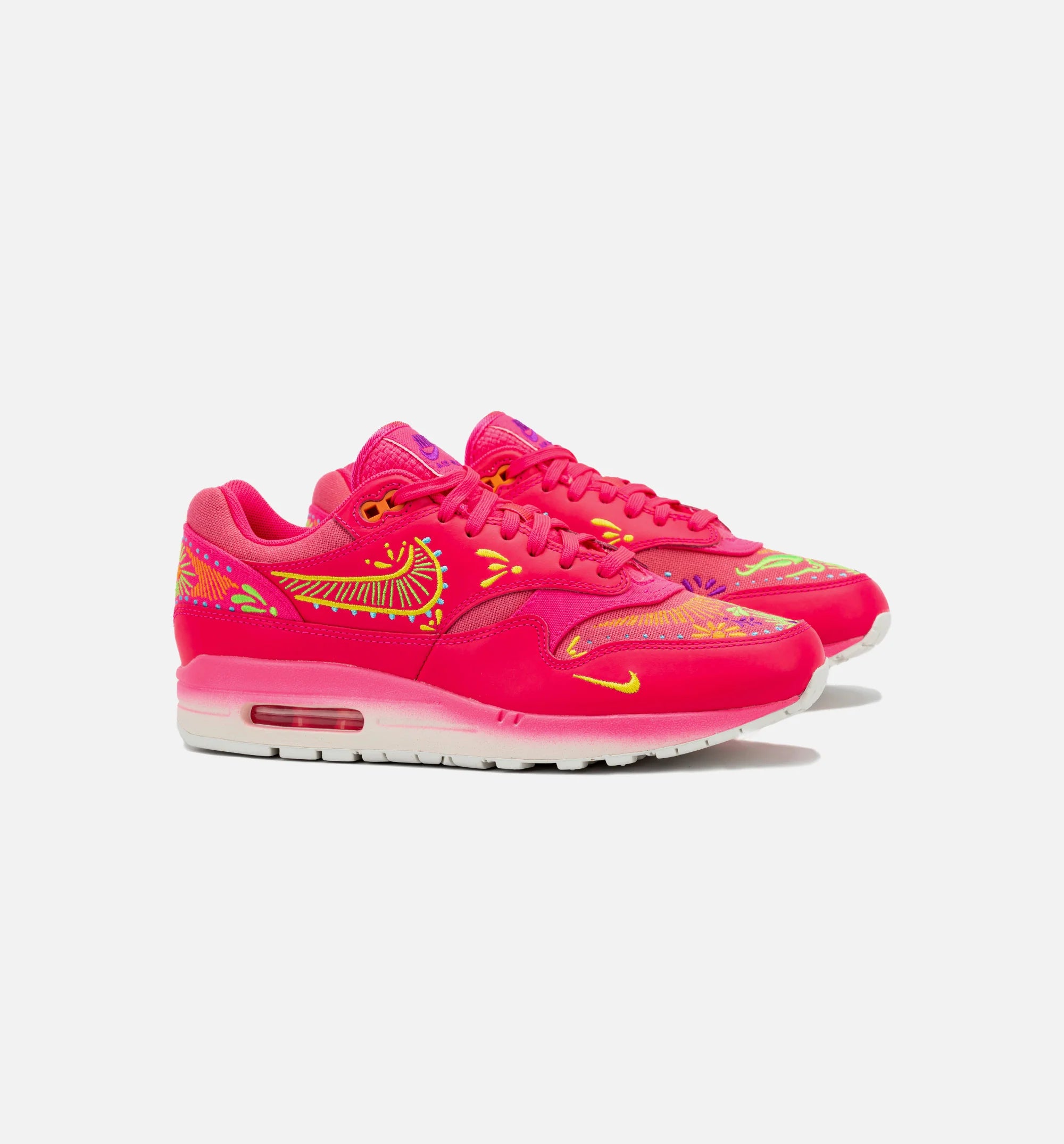 Air Max 1 Dia De Muertos Mens Lifestyle Shoe Hyper Pink Yellow