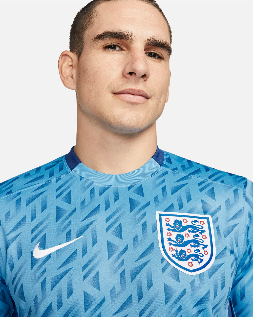 Nike England Away Jersey 23 Coast Gym Blue White