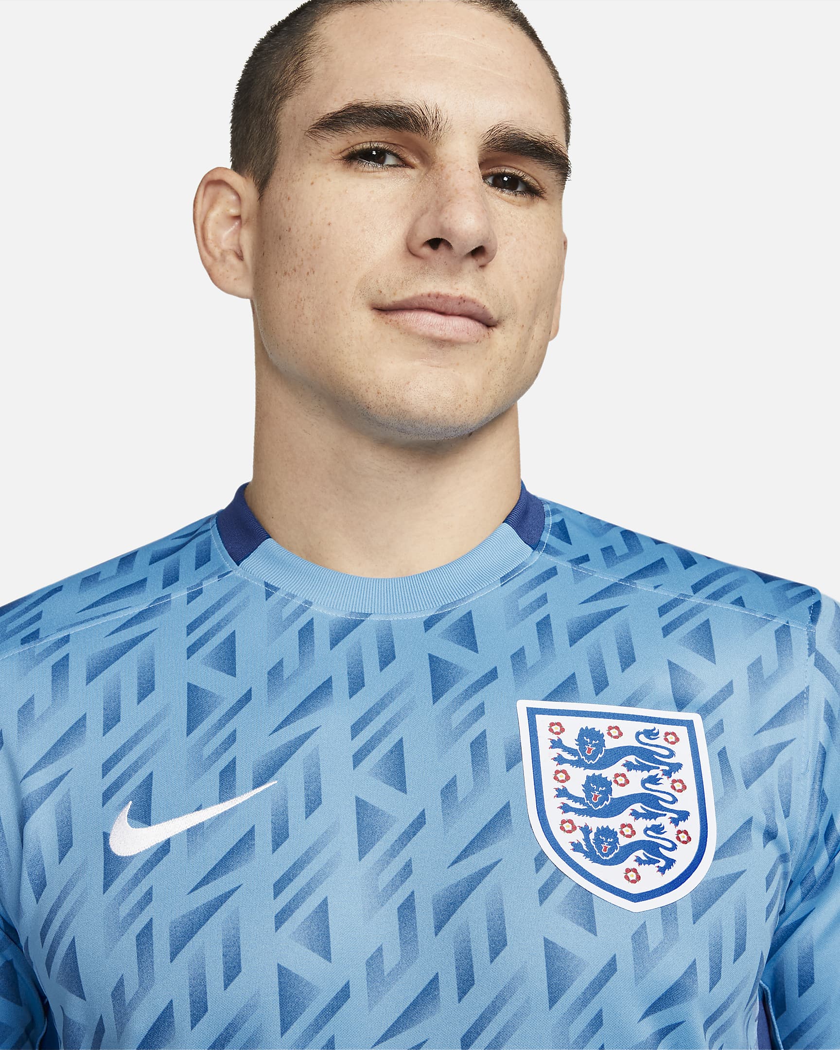 Nike England Away Jersey 23 Coast Gym Blue White