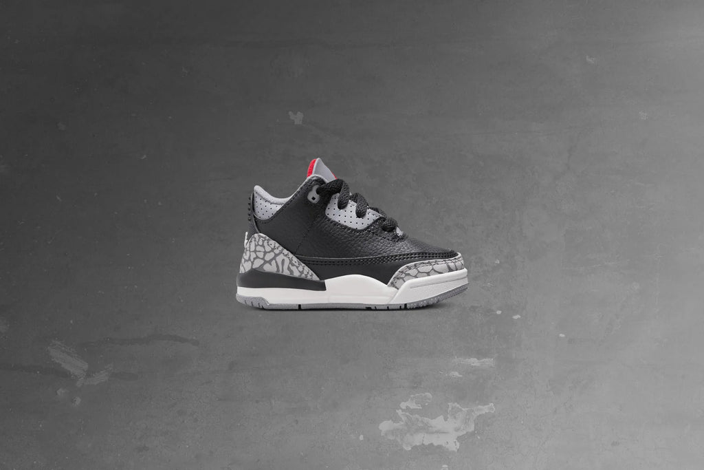Air Jordan 3 Retro TD Black Cement Black Fire Red Cement Grey Summit White