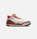 Air Jordan 3 Retro Mars Stone Preschool Lifestyle Shoe White Orange