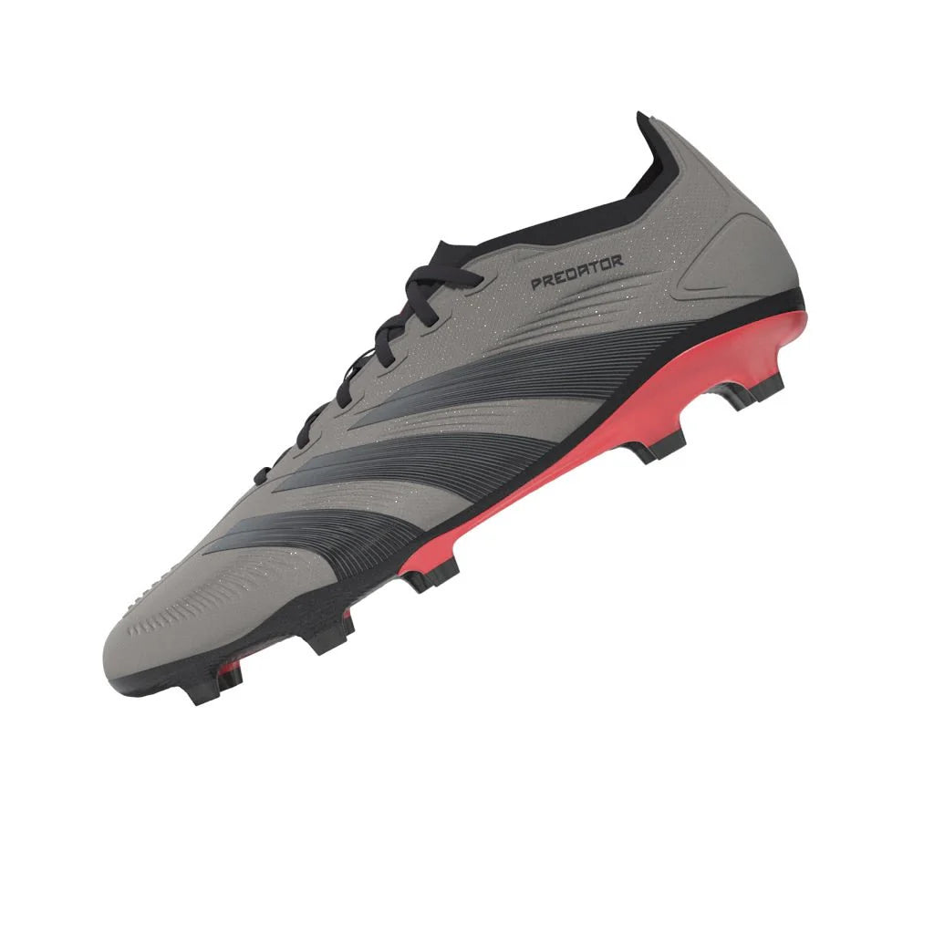adidas Predator League FG Firm Ground Cleats Platinum Metallic Aurora Black Turbo