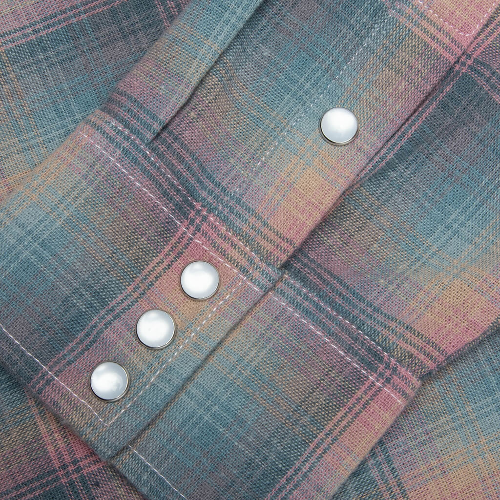 Sender Western Button Up Pink