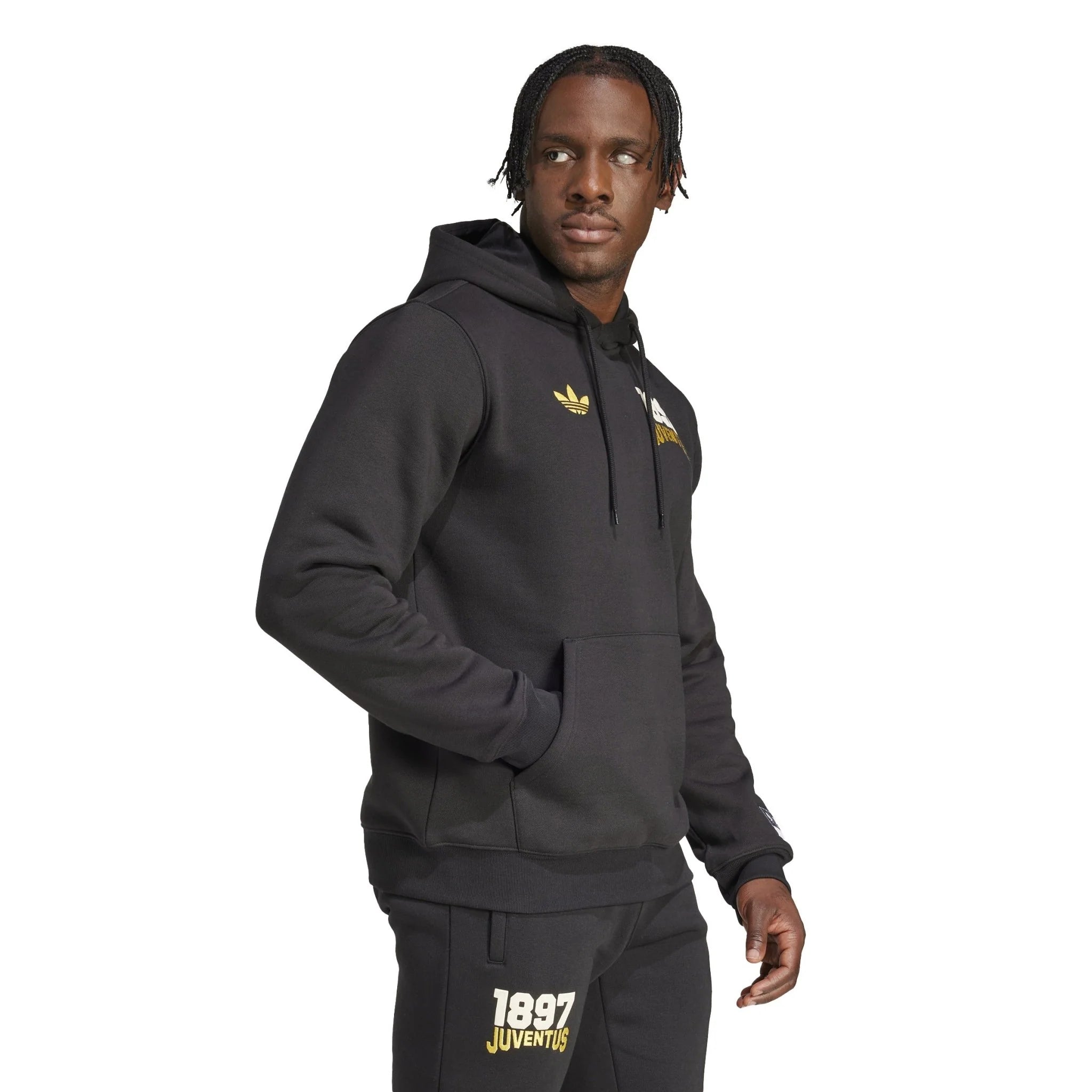 adidas Juventus VRCT Hoodie Black Gold