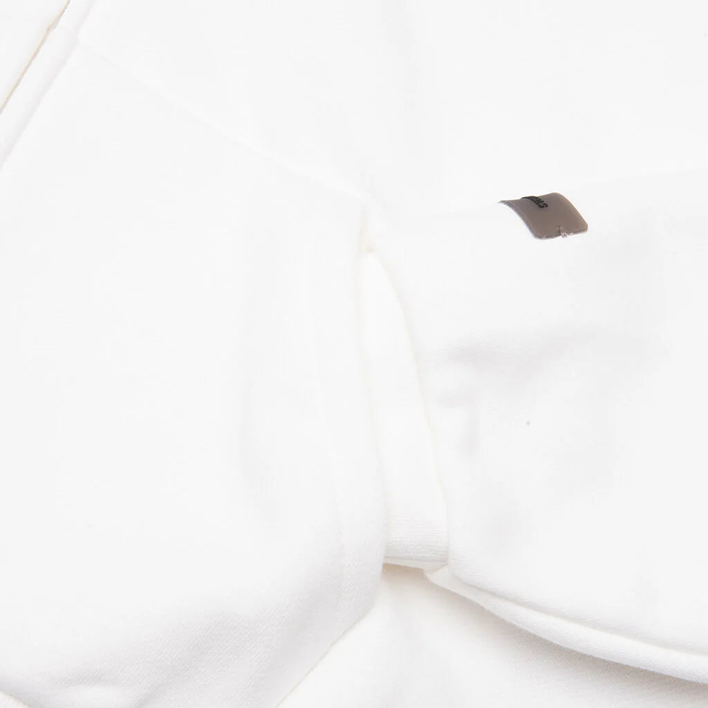 Kids Fleece Zip Up Hoodie Cloud White