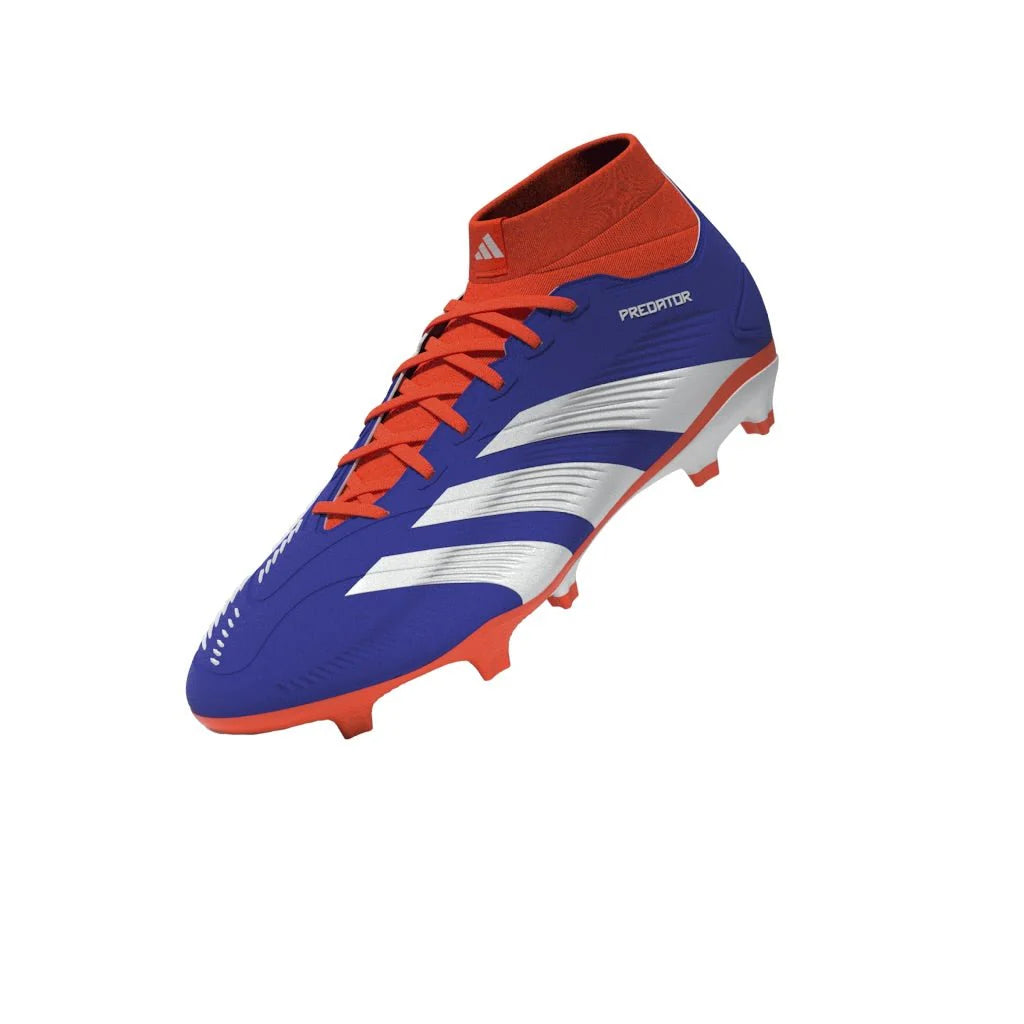 adidas Predator League Sock FG Firm Ground Soccer Cleats Lucid Blue White Solar Red