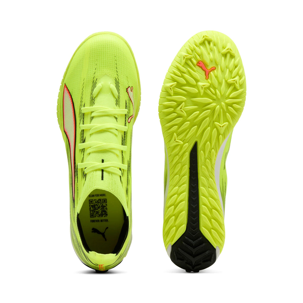 PUMA Ultra 6 Match TT Turf Mens Soccer Cleats Yellow Black Red