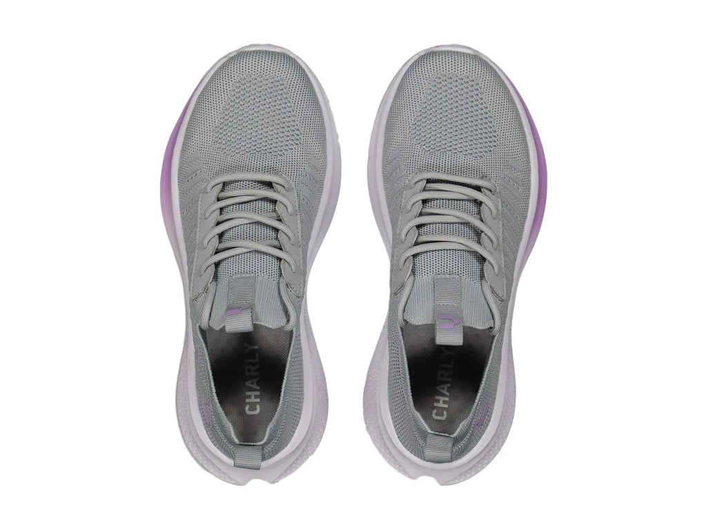 Tenis Charly Gris y Lila para Mujer