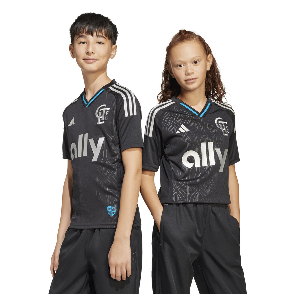 adidas Youth Charlotte Away Jersey 25 Black