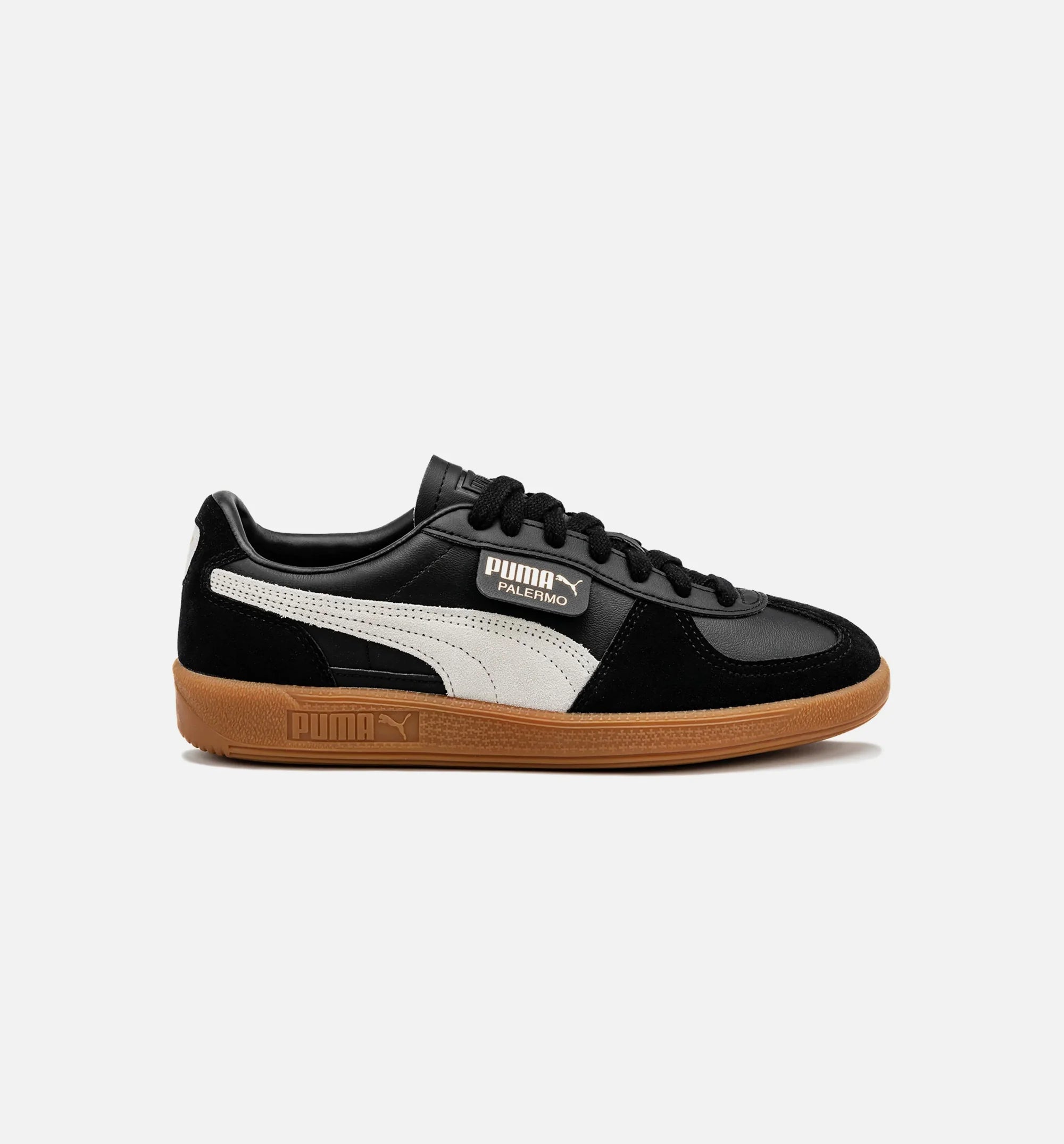 Palermo Leather Black Mens Lifestyle Shoe Black Gum