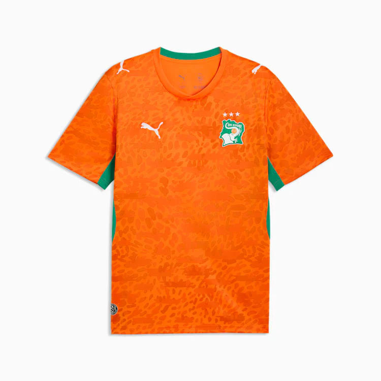 PUMA Ivory Coast Home Mens Soccer Jersey 2026 Orange Green