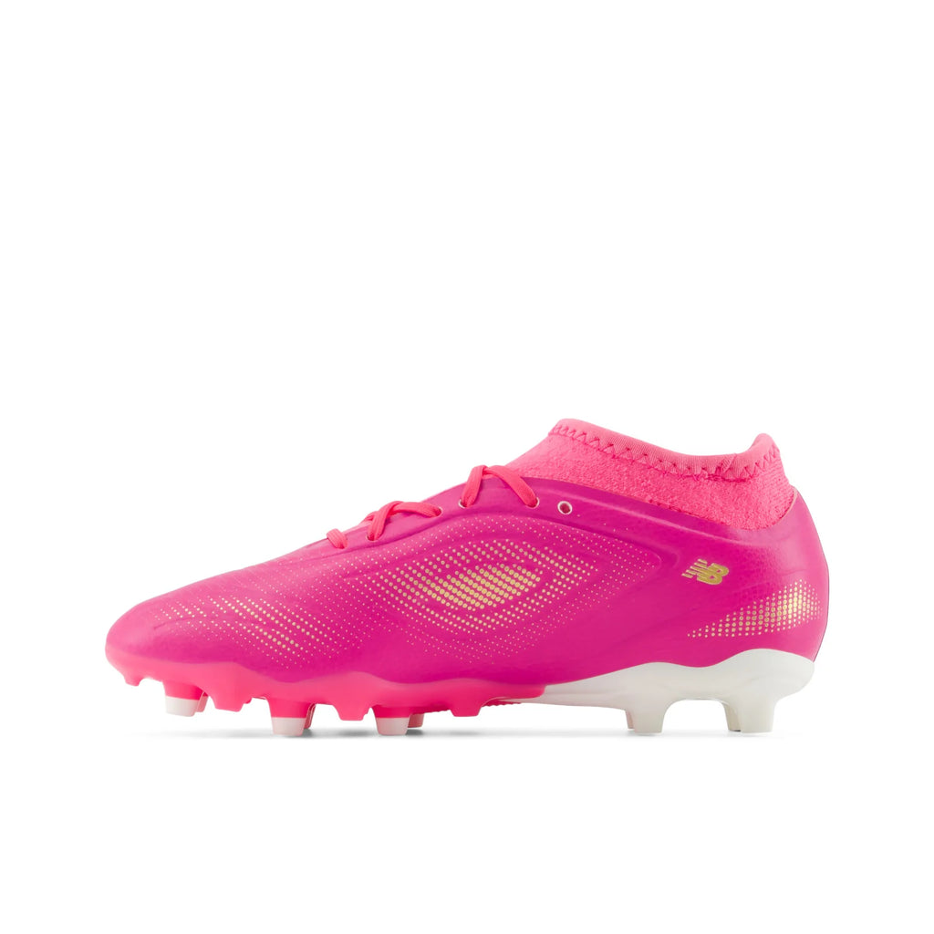 New Balance Tekela Team Low V5 FG Firm Ground Youth Soccer Cleats Pink Heat