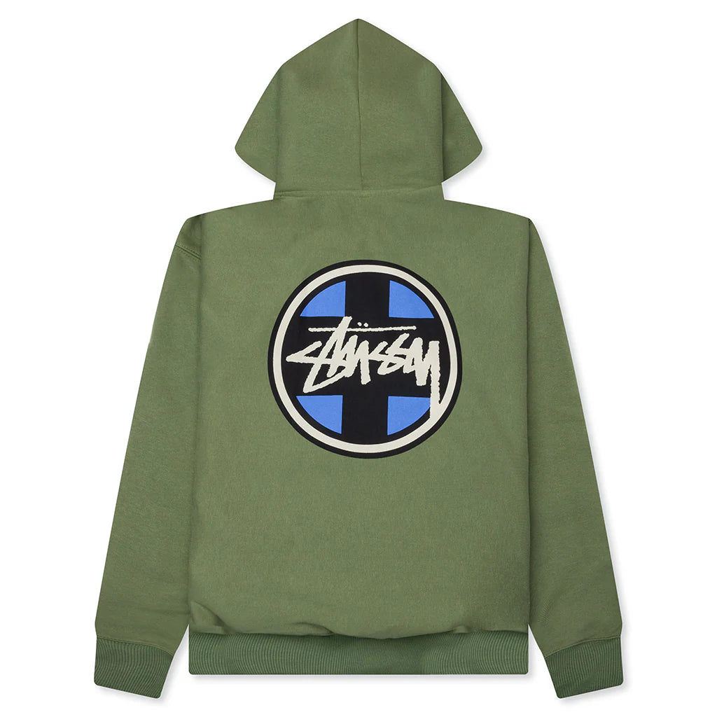 Cross Dot Hoodie Olive