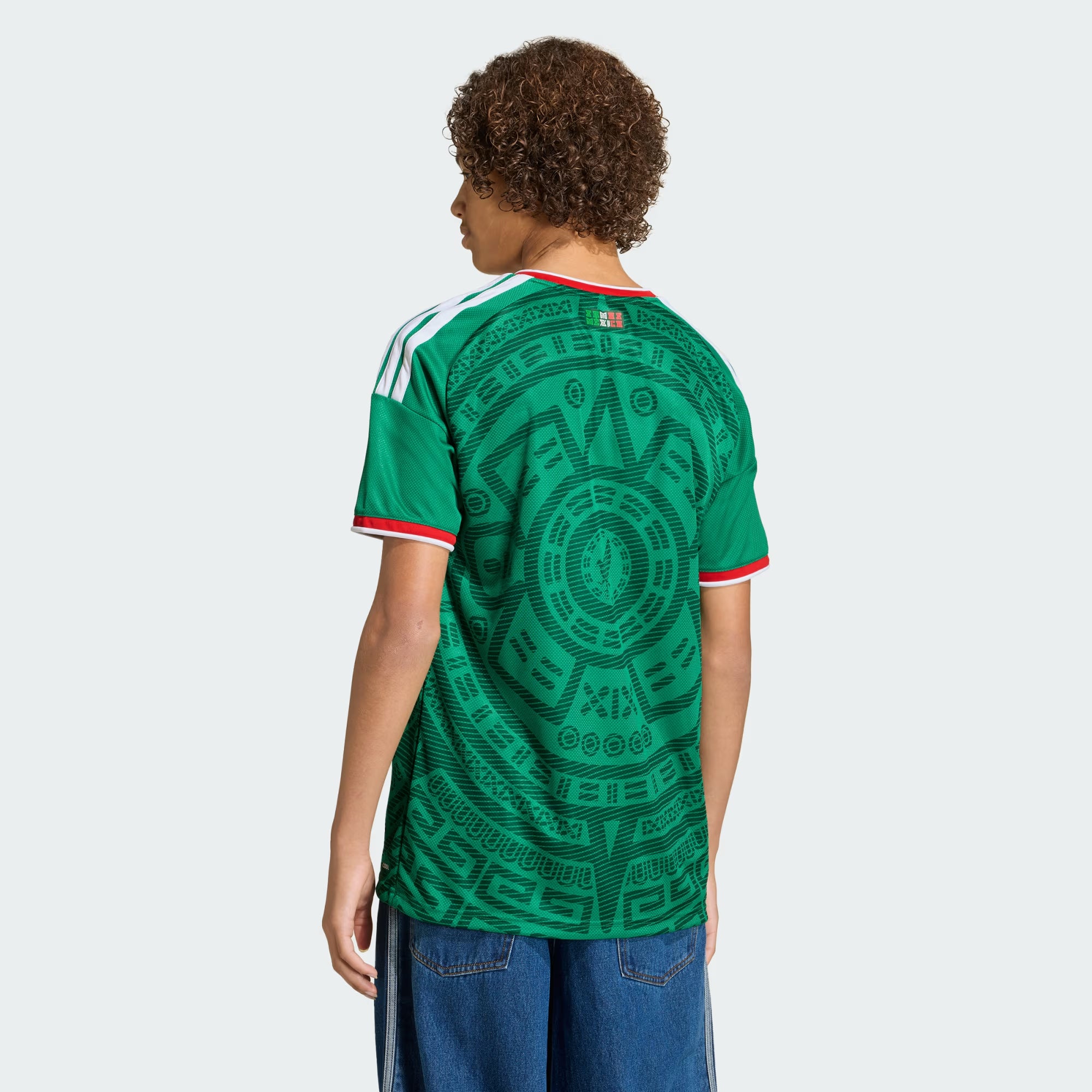 adidas Mexico Home Youth Soccer Jersey 26 Green