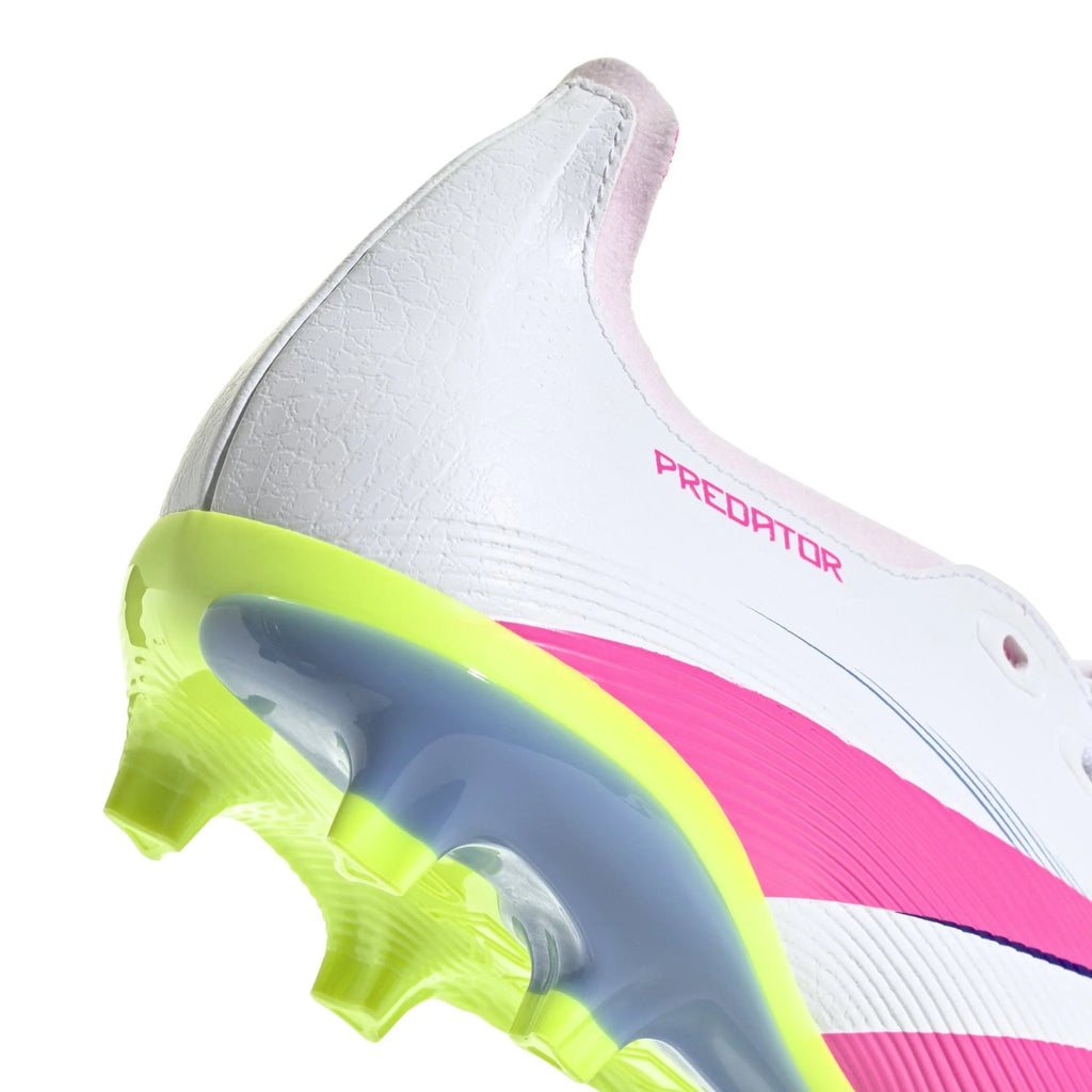 adidas Predator League Fold Over Tongue Firm Multi Ground Boots White Pink