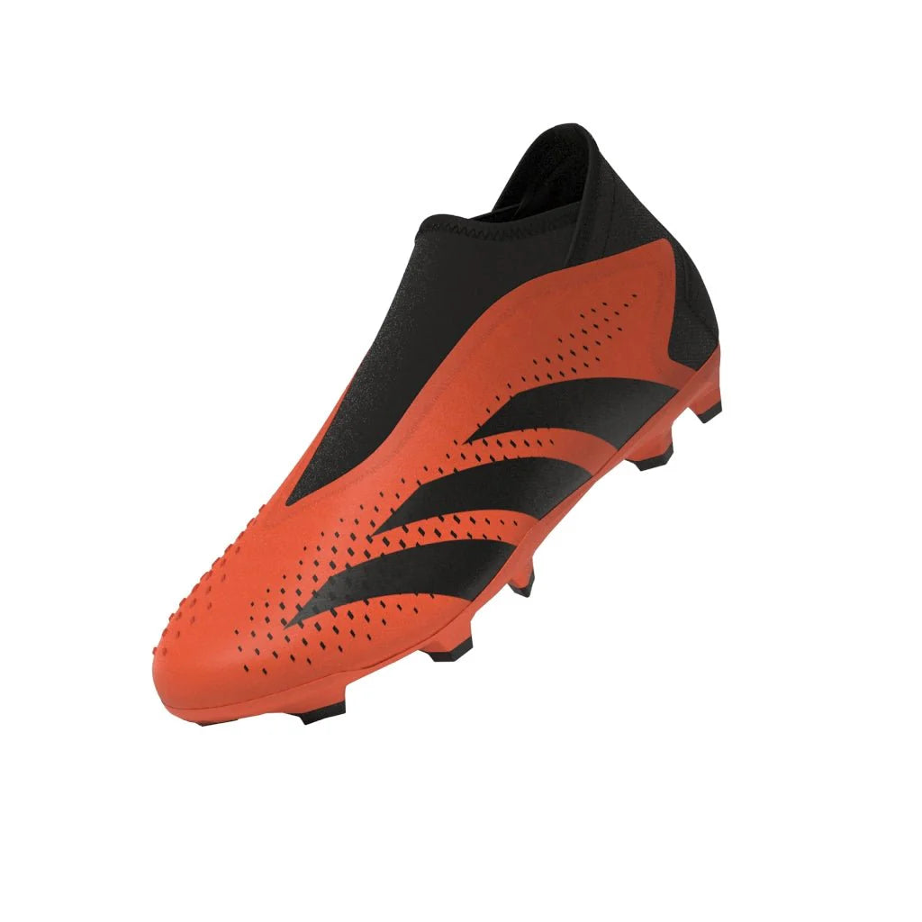 adidas Predator Accuracy3 Laceless FG Firm Ground Soccer Cleats Solar Orange Black Black