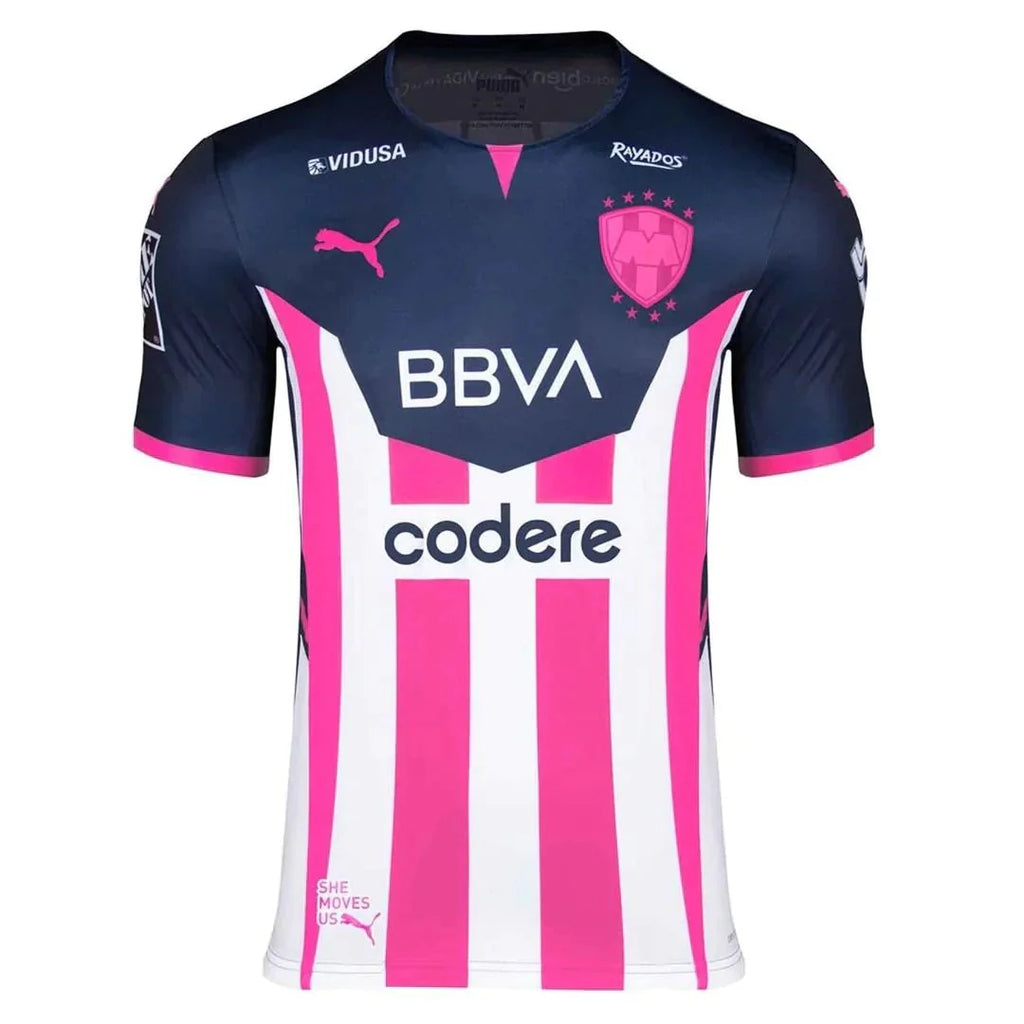 PUMA Monterrey Jersey 21 Breast Cancer Awareness Navy Pink