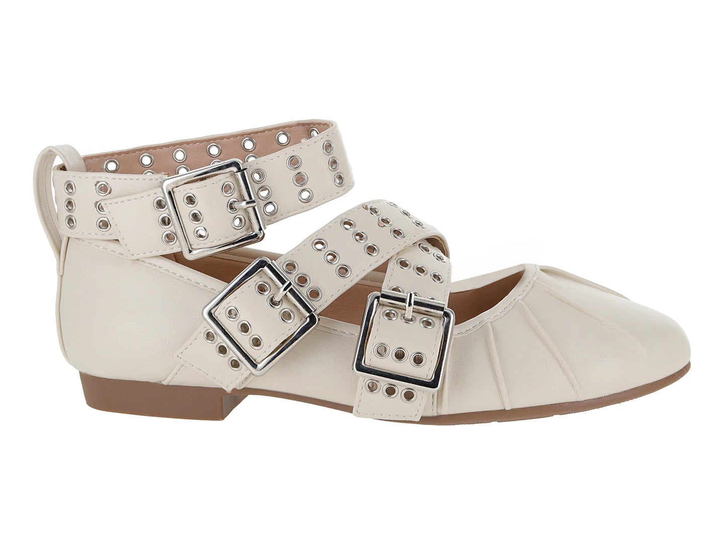 Flats ROZE Color Hueso para Mujer