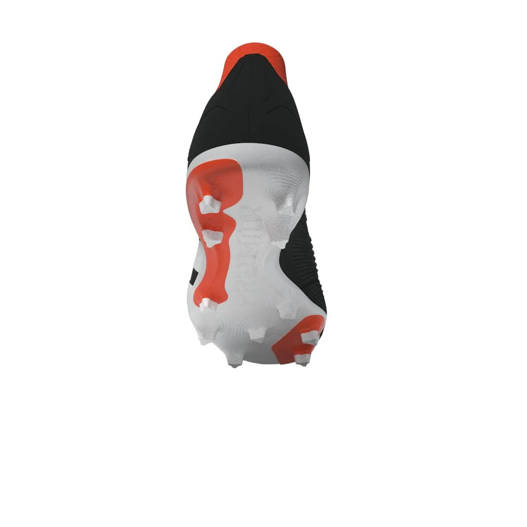 adidas Predator League Sock FG Firm Ground Soccer Cleats Core Black White Red