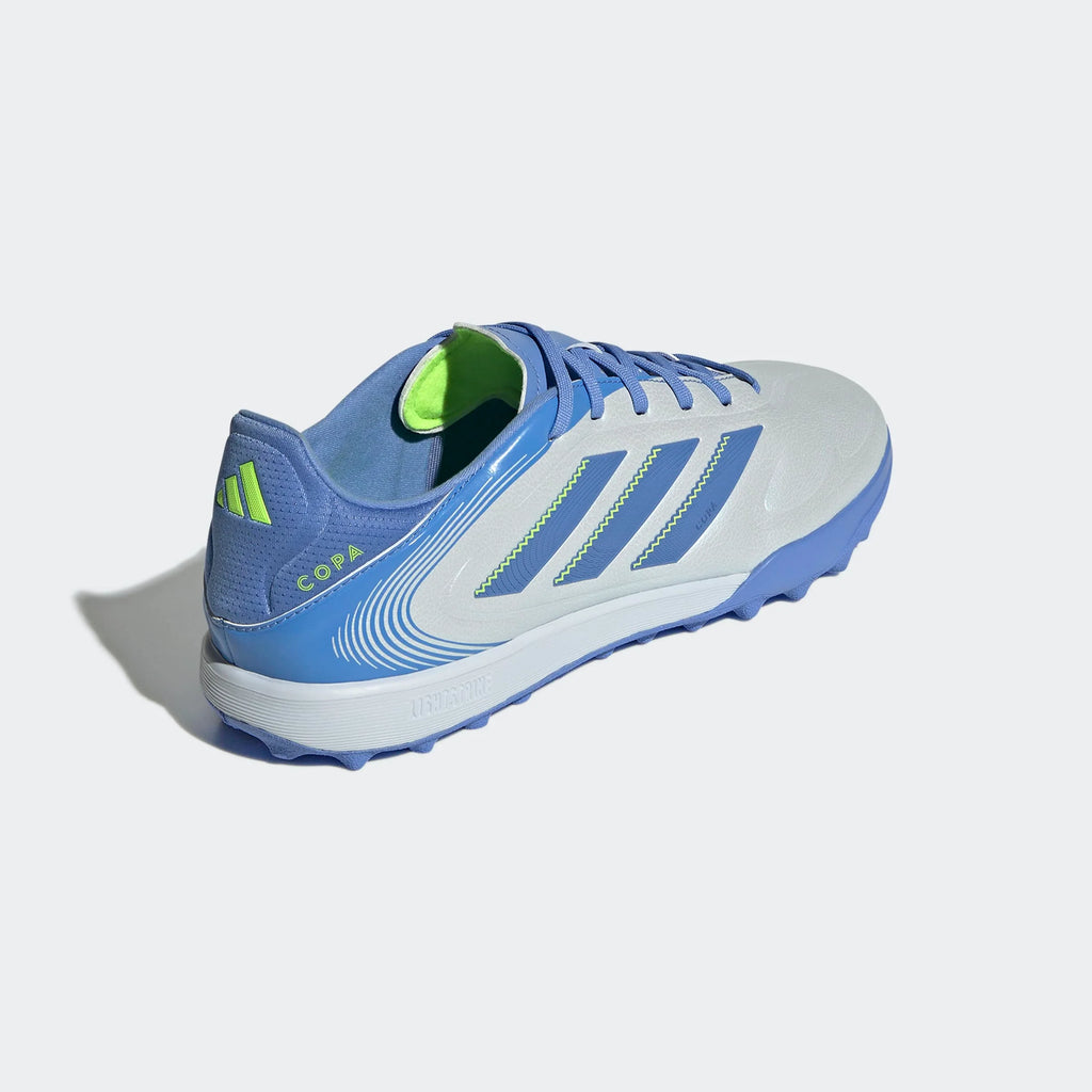 adidas Copa Pure 3 League Turf Soccer Cleats Halo Blue Blue Fusion Lucid Lemon