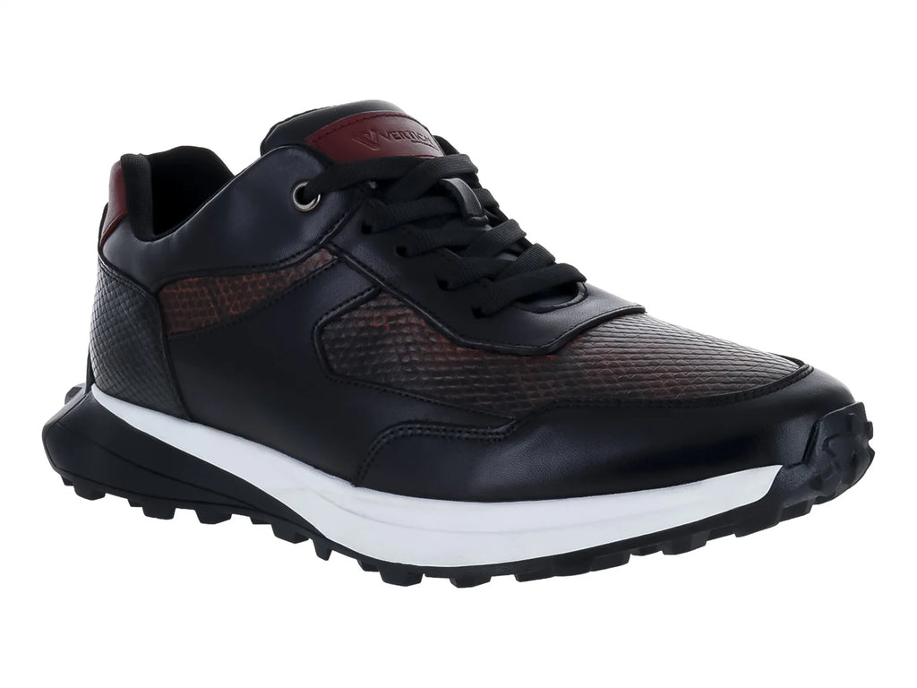 Tenis Vertical Negro Textura Serpiente para Hombre