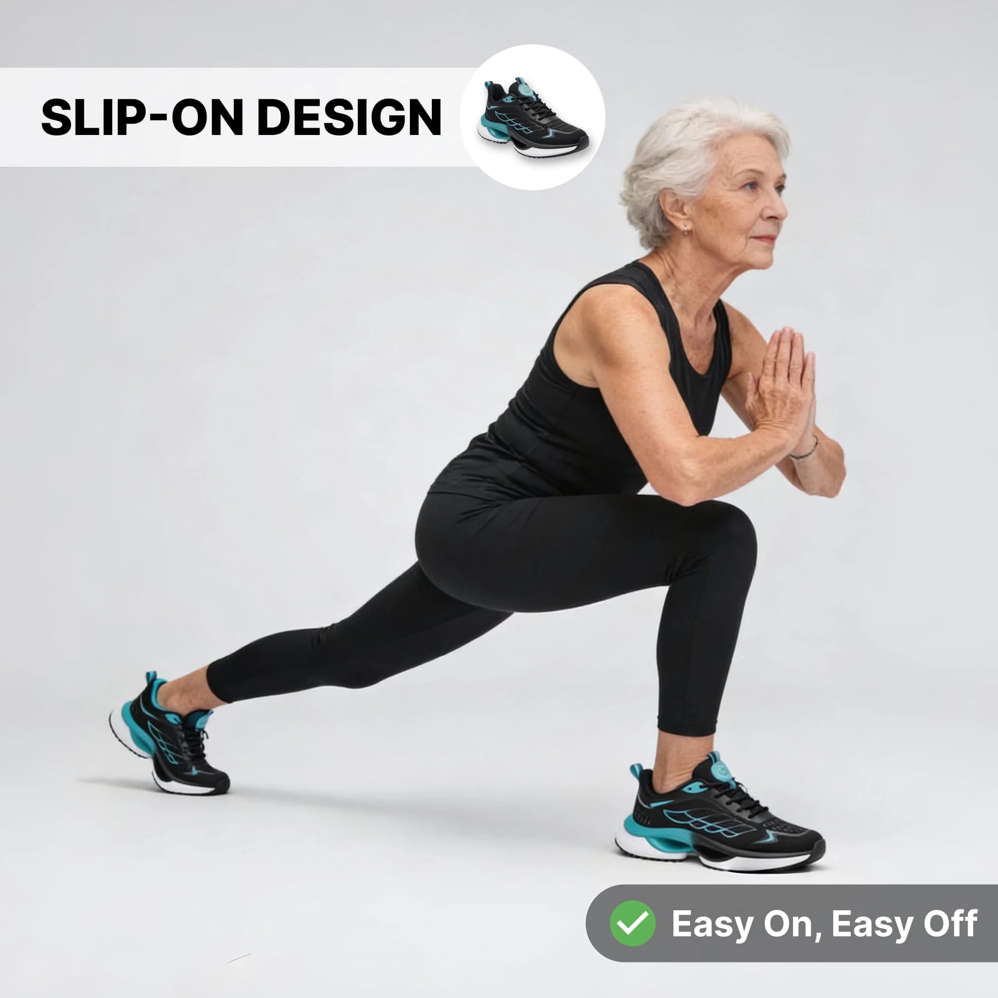 Aerion Hands Free and Supportive Walking Shoes for Seniors