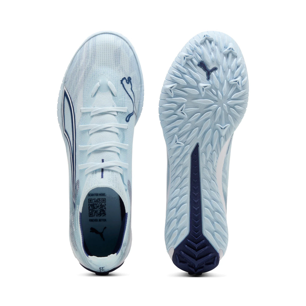 PUMA Ultra 6 Match TT Turf Mens Soccer Cleats Icy Blue White