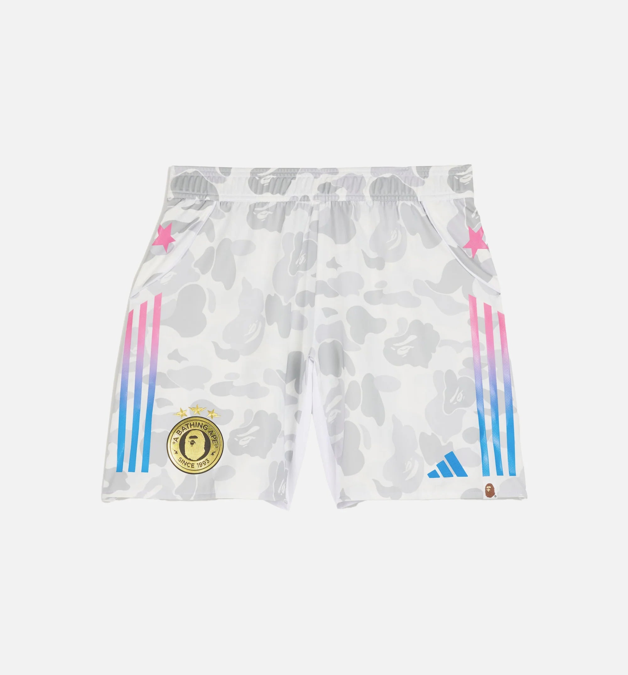 Bape FB Soccer Mens Shorts White