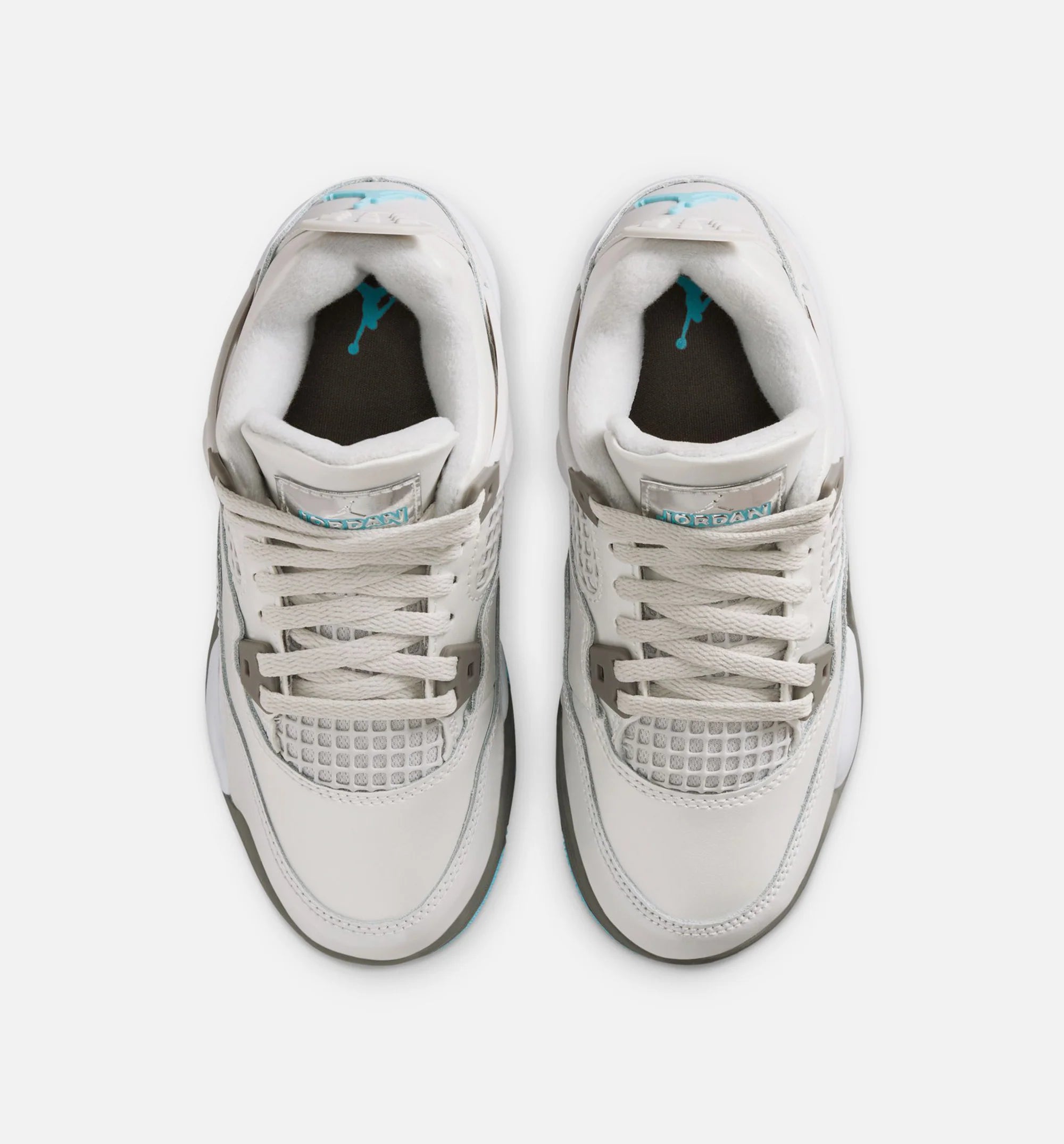Air Jordan 4 Retro Blue Chill Preschool Lifestyle Shoe Photon Dust Blue Chill Flat Pewter White Blue Tint