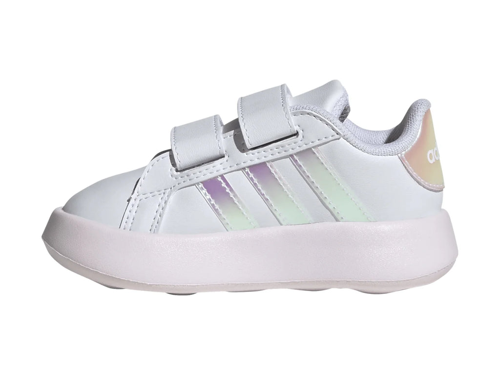 Tenis Adidas Grand Court 20 Blanco y Rosa para Niña