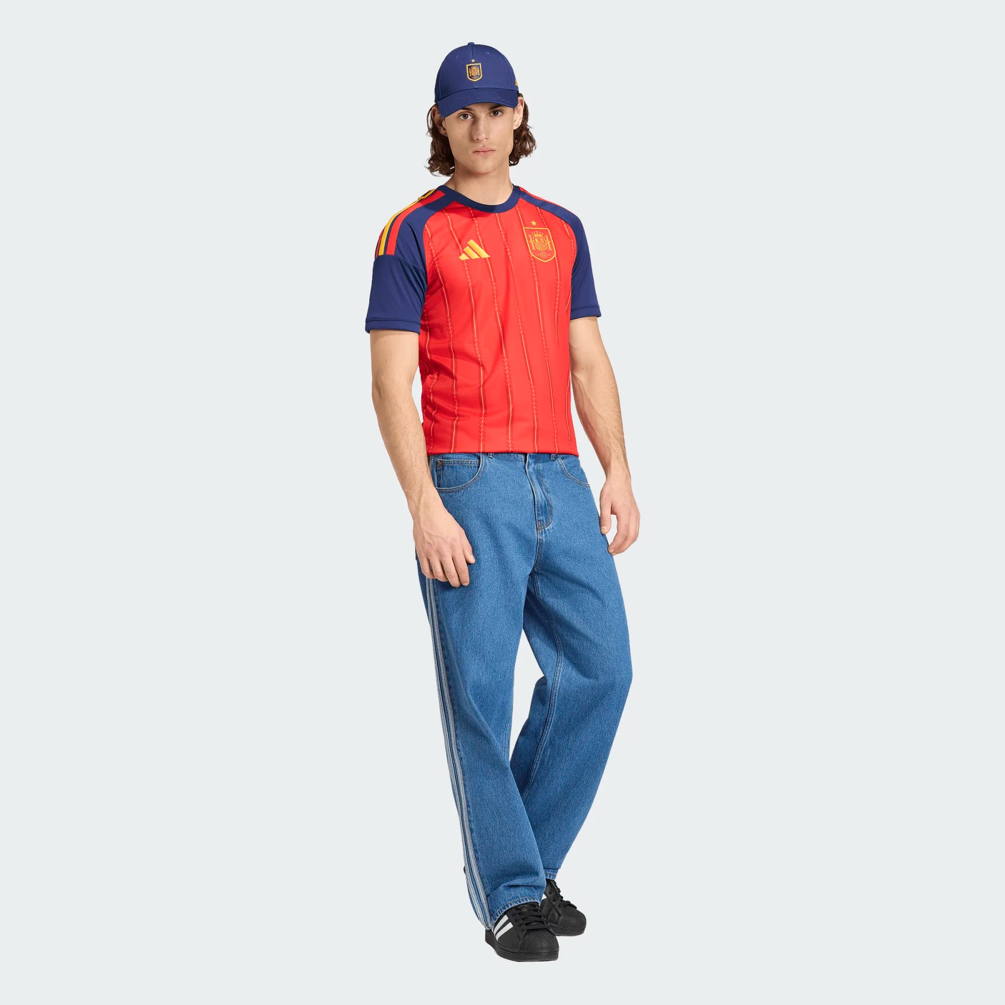 adidas Spain Home Mens Soccer Jersey 26 Red