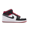 Air Jordan 1 Mid GS White Gym Red Black