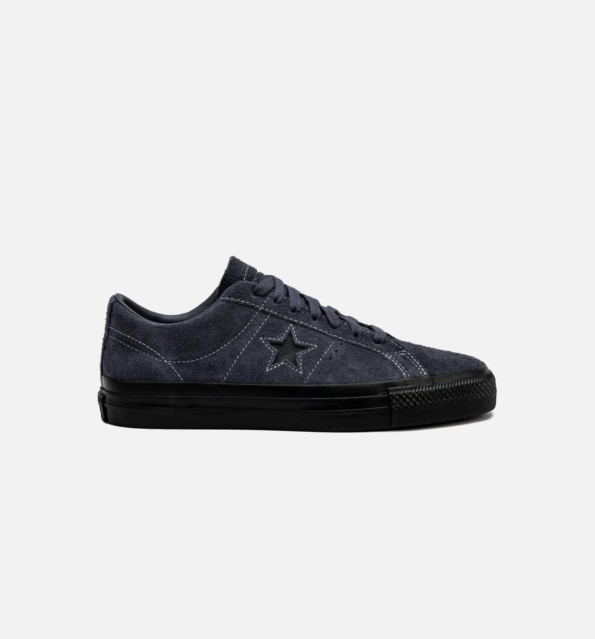 Cons One Star Pro Suede Mens Lifestyle Shoe Dark Moth Black