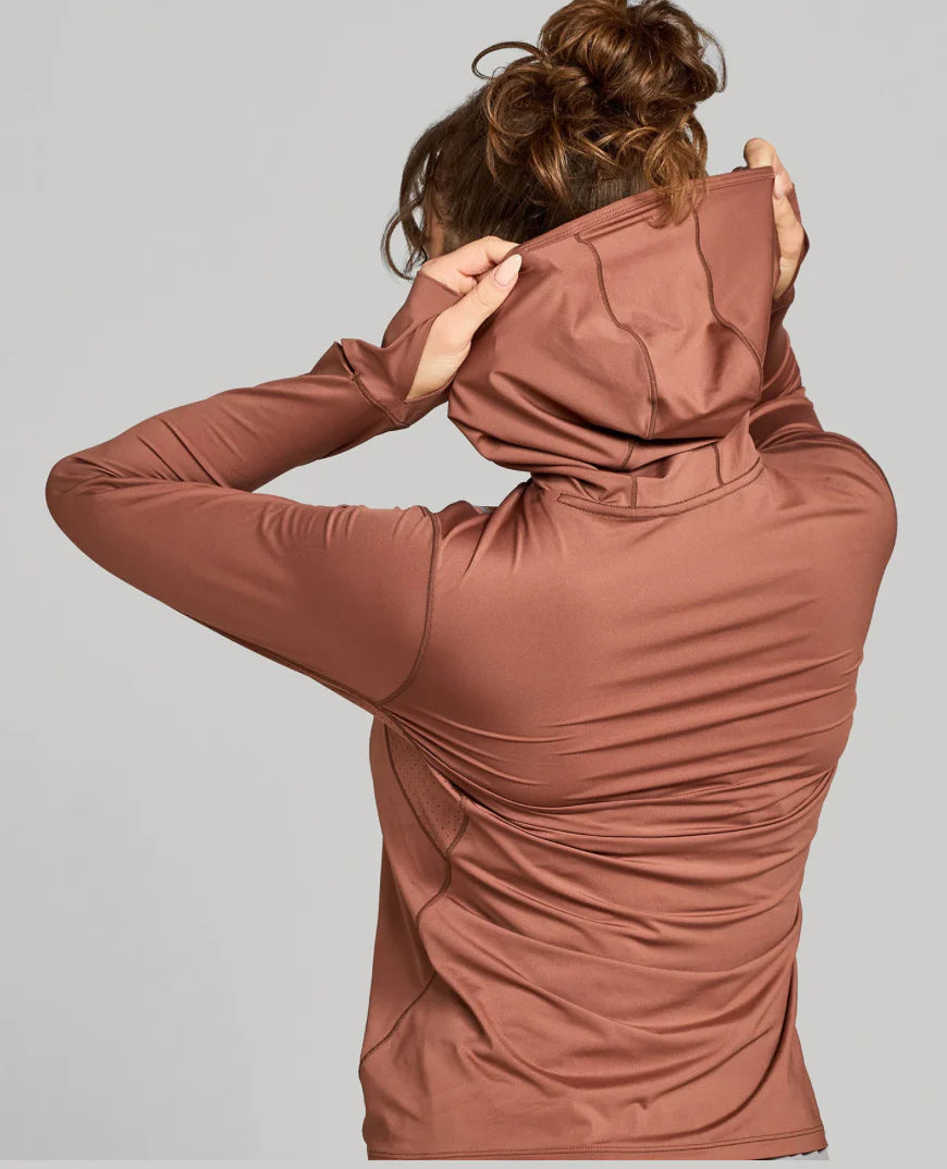 Janji Womens Sunchaser 50 Hooded Long Sleeve