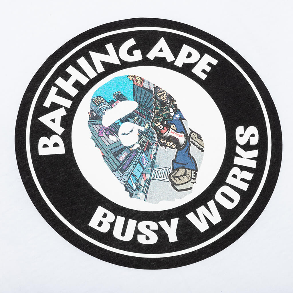 Comic Art Busy Works Tee White