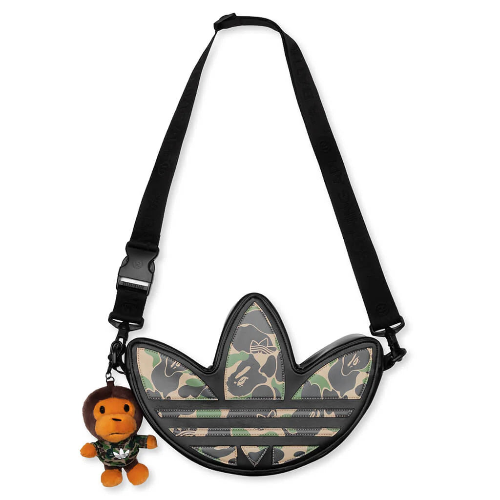 Adidas x BAPE Trefoil Shoulder Bag Black