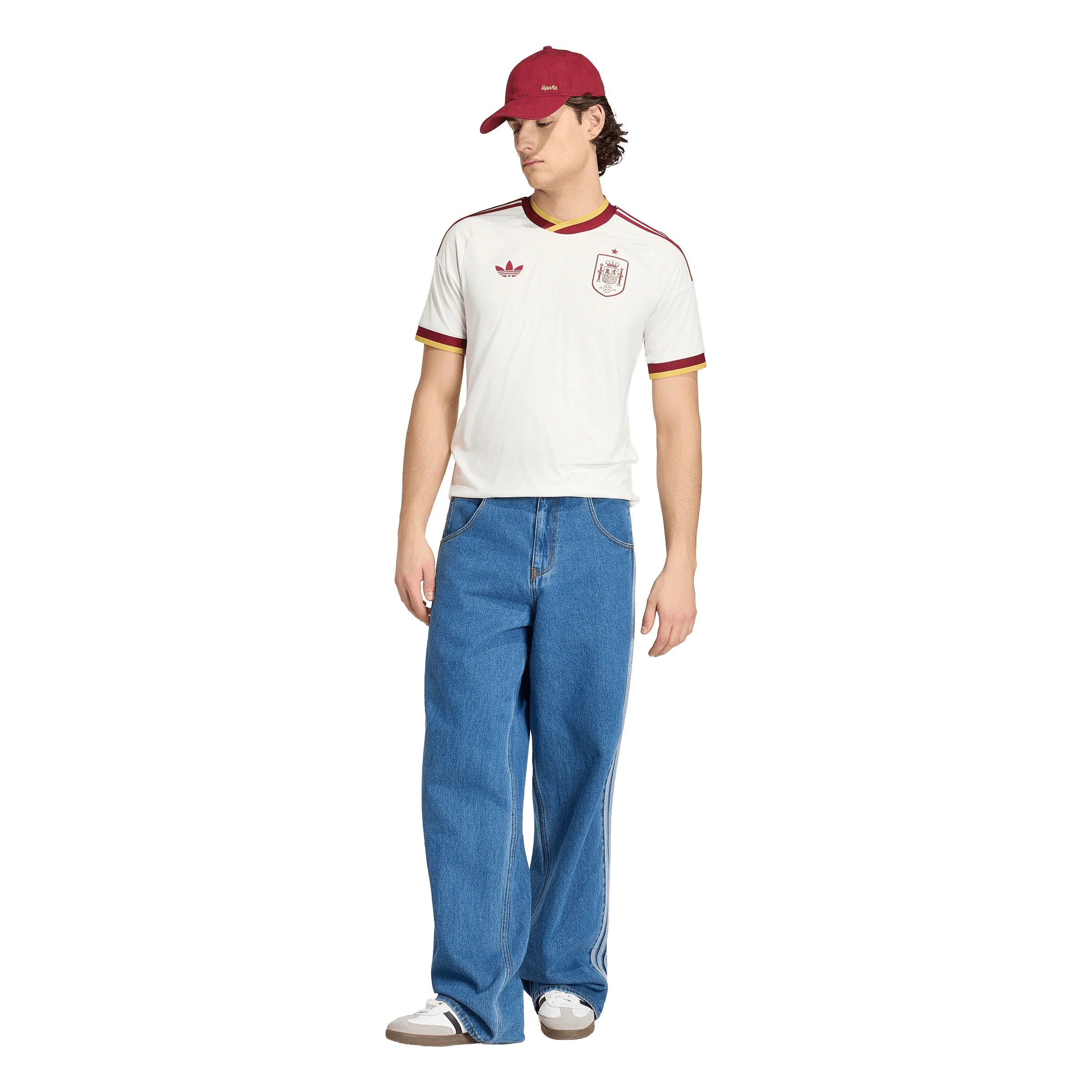adidas Spain Away Mens Soccer Jersey 2026 White