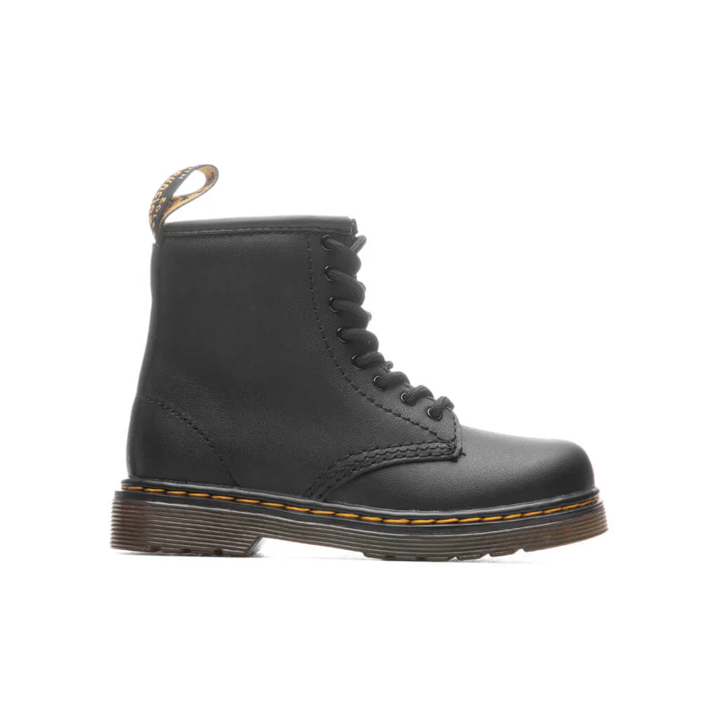 Toddler 1460 Softy T Leather Lace Up Boots Black