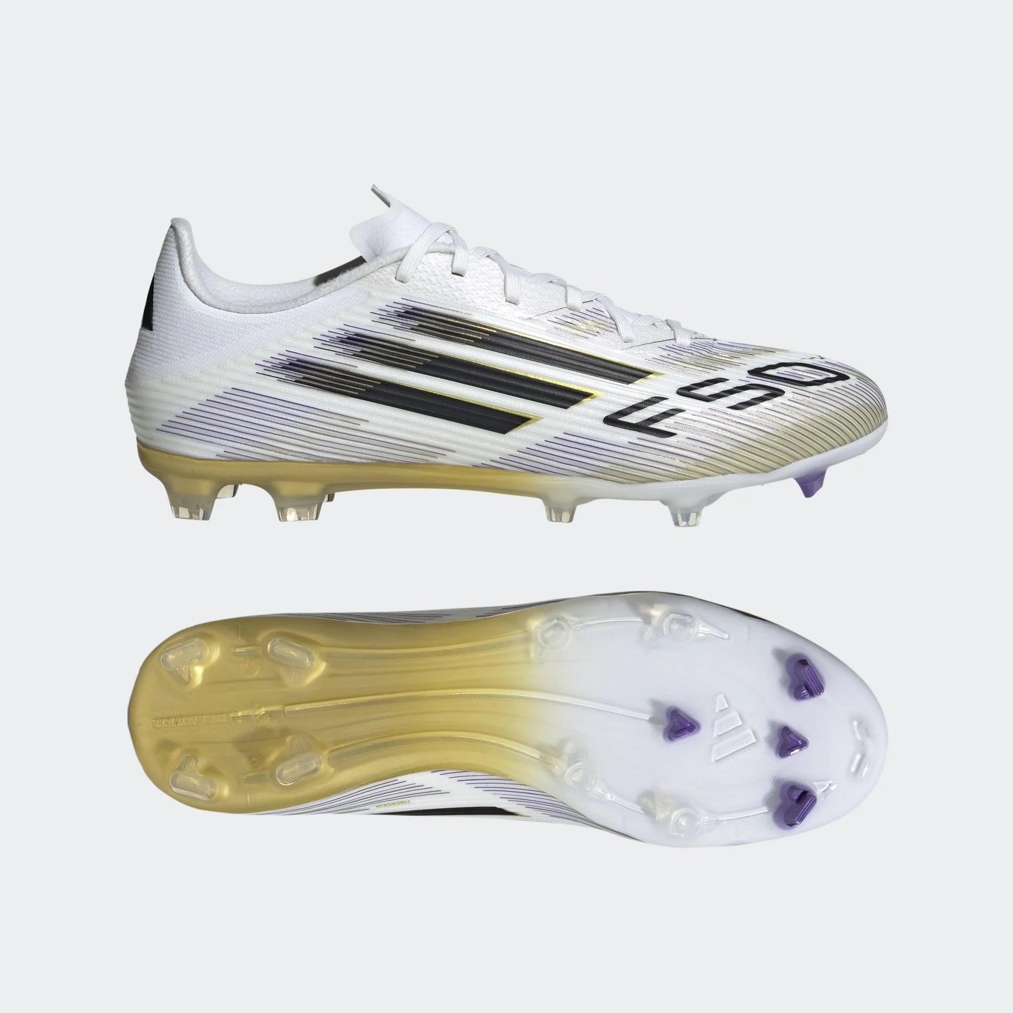 adidas F50 League Firm Multi Ground Boots White Black