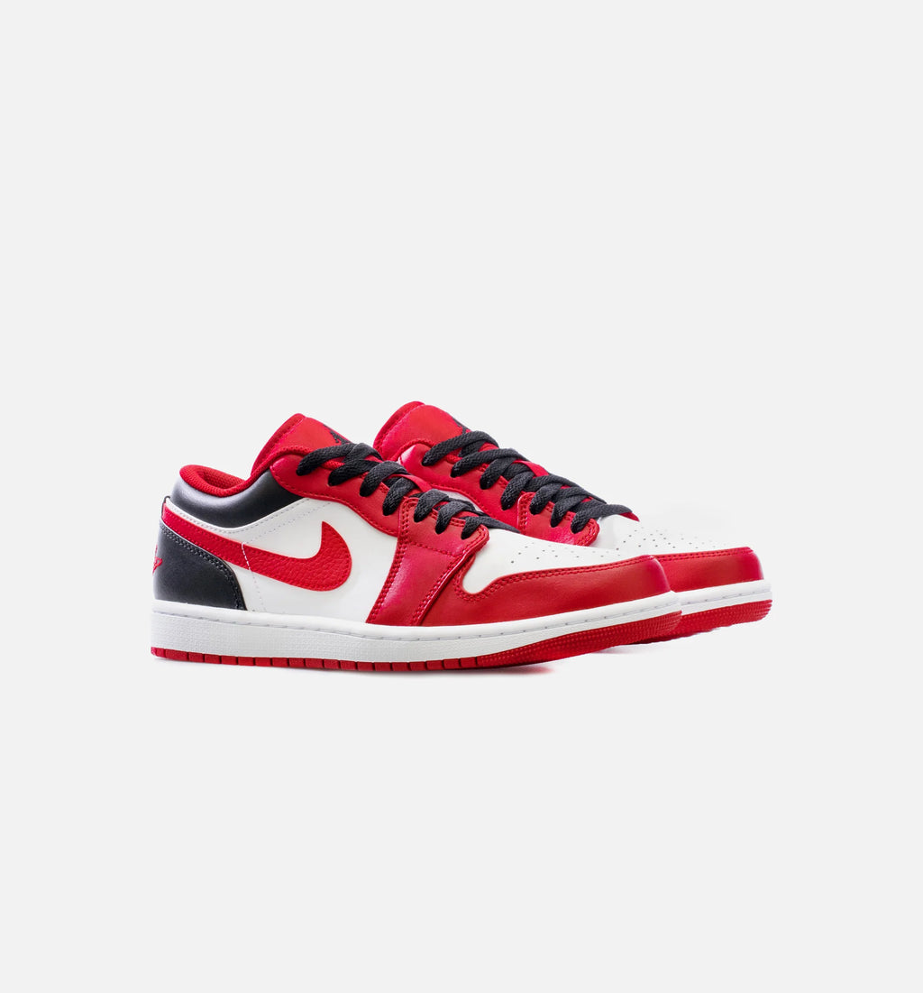 Air Jordan 1 Low Reverse Black Toe Mens Lifestyle Shoe Red Black Free Shipping