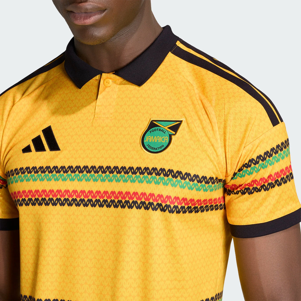 adidas Jamaica Home Mens Soccer Jersey 2026 Gold