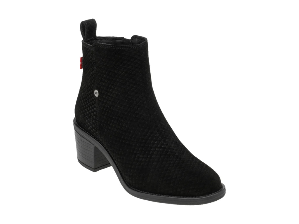 Botines Levis Negro Texturizado para Mujer