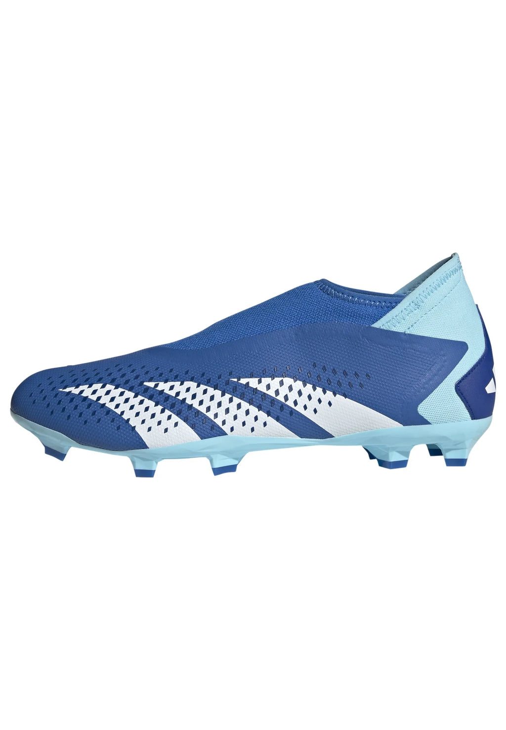 adidas Predator Accuracy3 Laceless FG Firm Ground Soccer Cleats Bright Royal Cloud White Bliss Blue