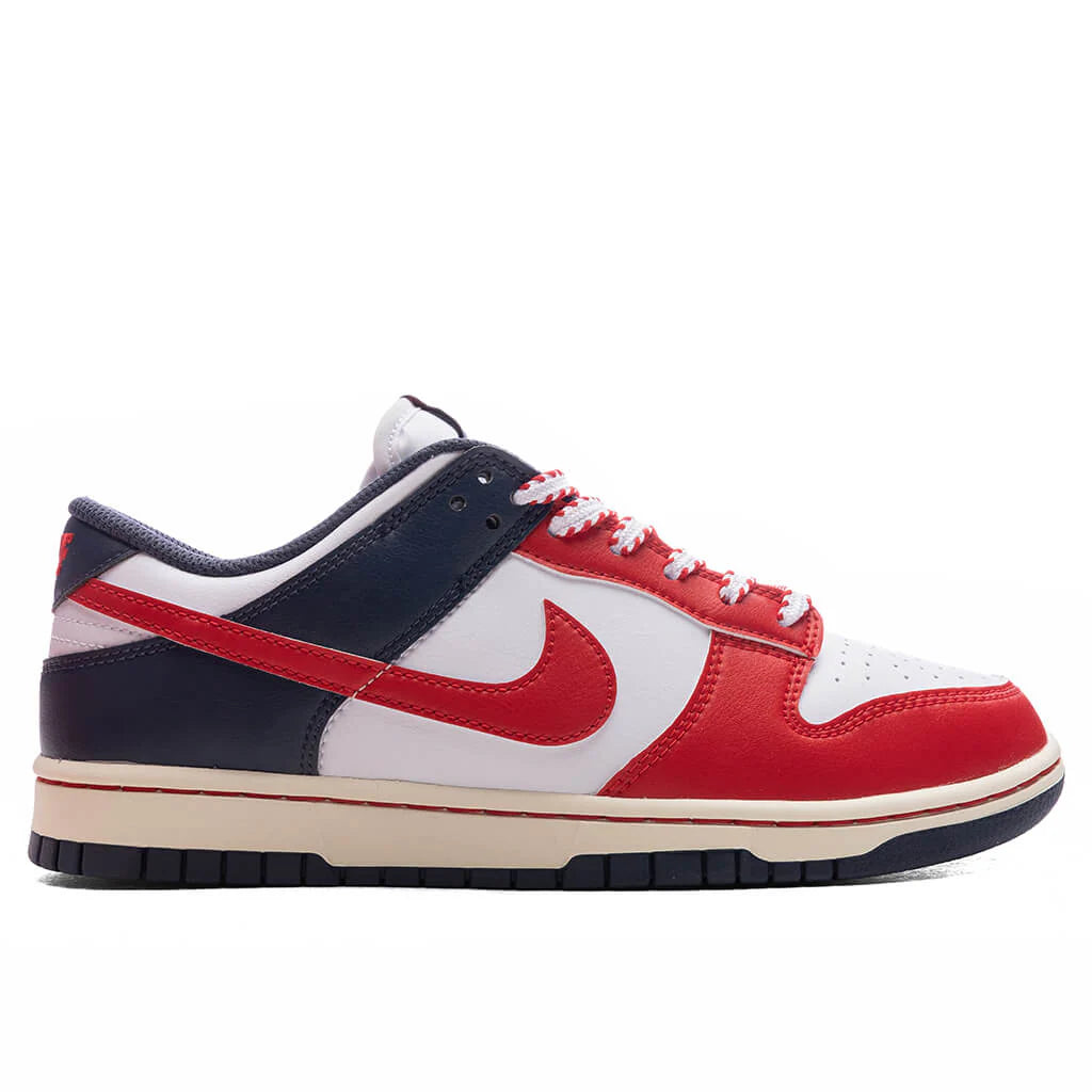 Dunk Low Retro Boston Red Sox White University Red Thunder Blue
